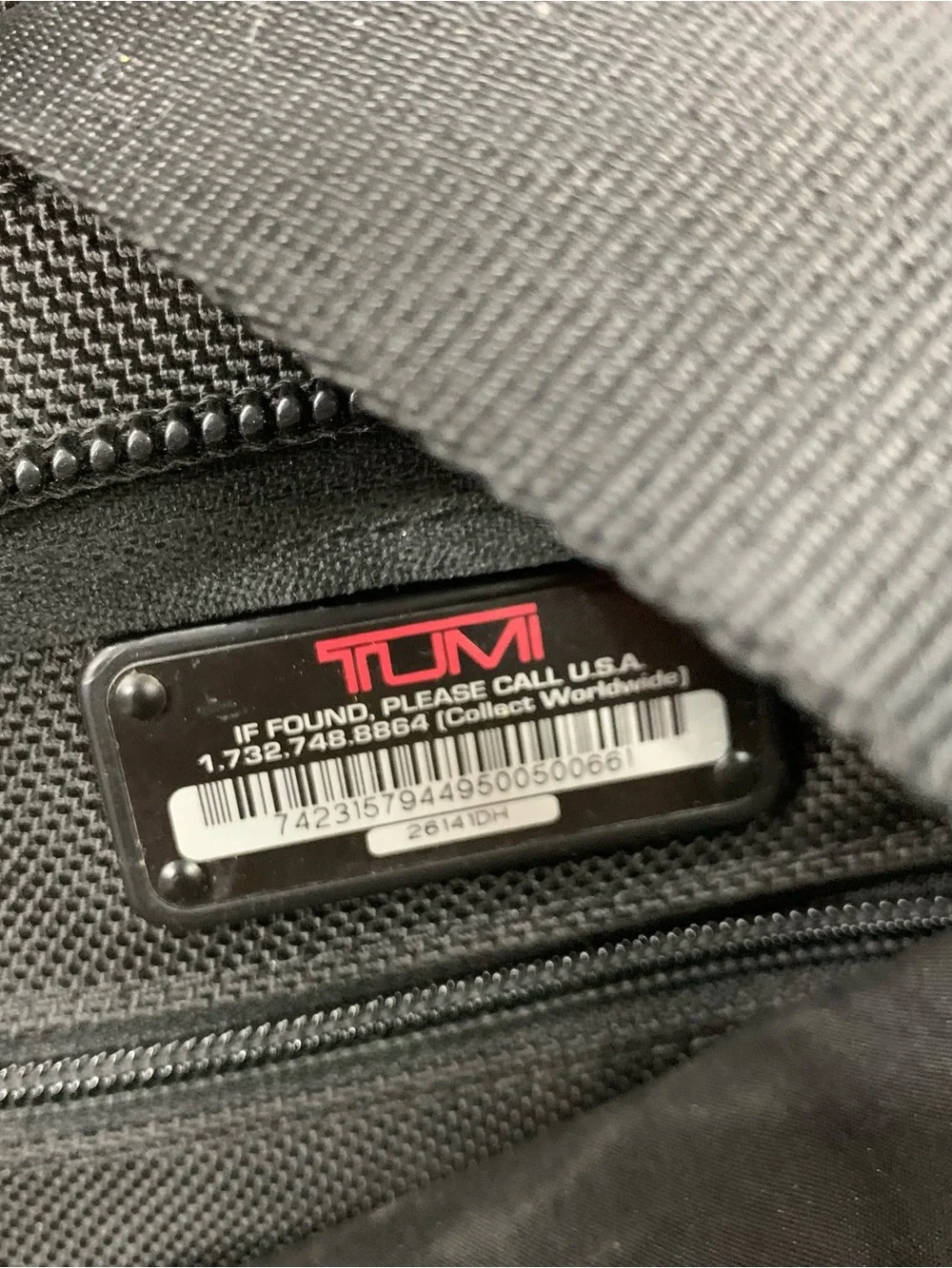 Tumi laptop black bag 16'' briefcase men's work shoulder bag travel